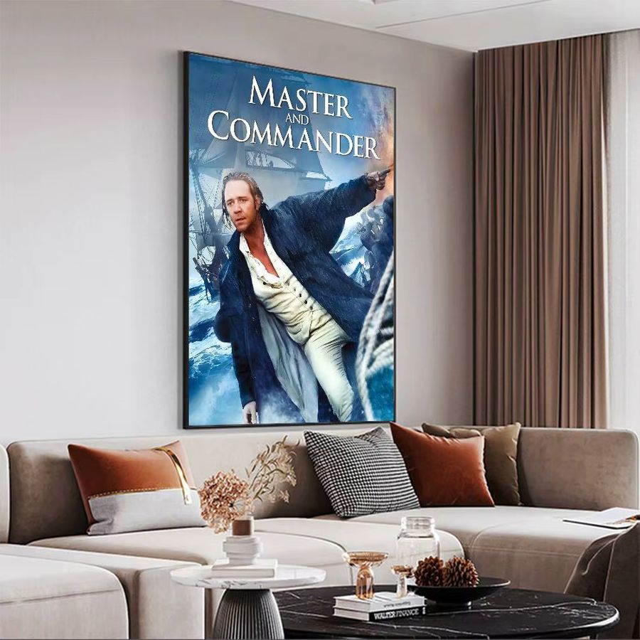Vintage Filmposter Meister und Kommandant die Fernseite der Welt als Wanddeko im nordischen Stil ohne Rahmen - Bild 3
