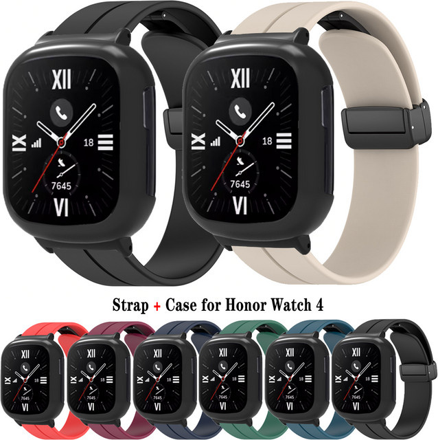 Uhrenarmband Silikon, Schwarz, Honor Watch 4, Unisex - Bild 1