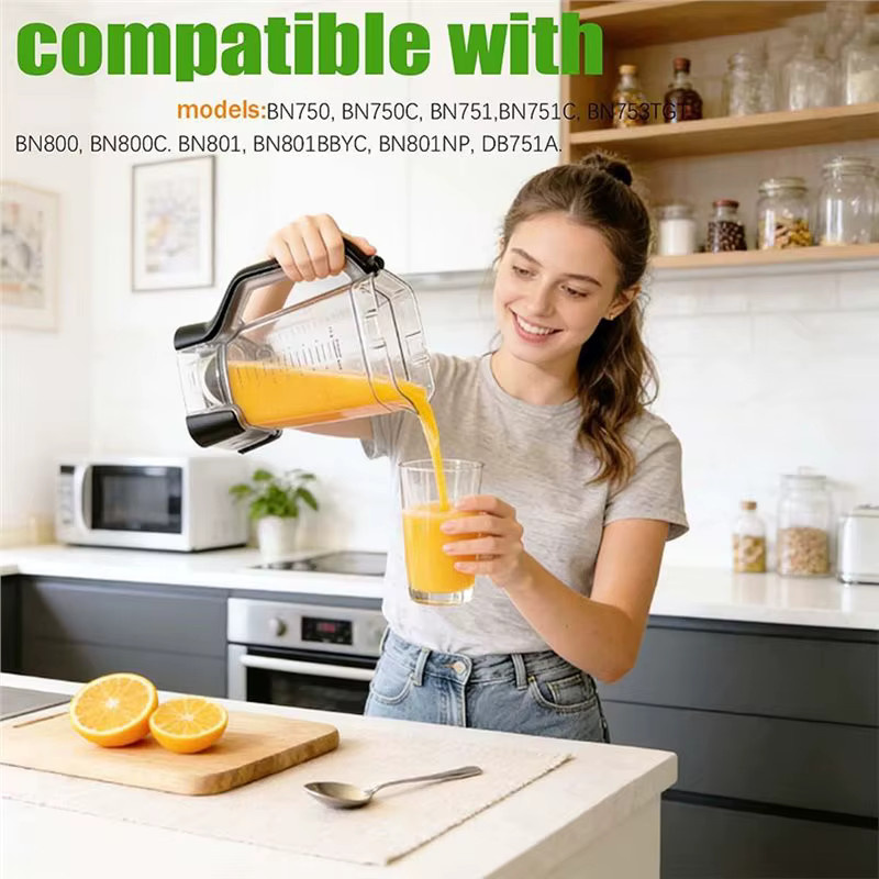 Ninja Ersatzkrug für Blender, kompatibel mit BN750 und BN800-Serie, transparent, Volumen: 2,1 l - Bild 2