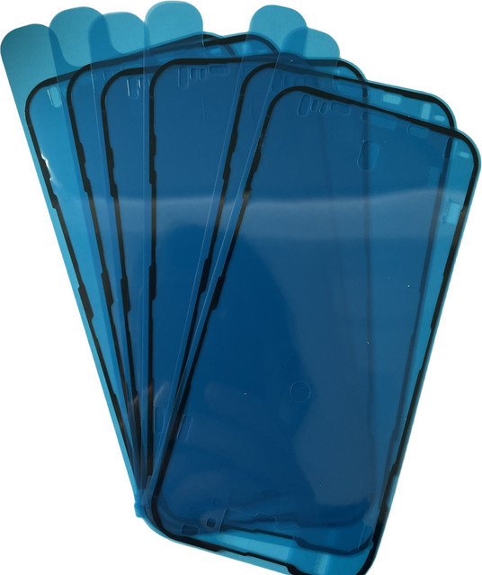5 Stück wasserdichte LCD-Frontrahmen-Display-Dichtungsbänder für Apple iPhone 15 13 12 11 XS Pro Max X XR in Blau - Bild 1