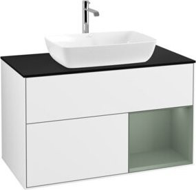 V&B Waschtischunterschrank Finion 100 in Weiß lackiert, B/T/H: 100 x 50,1 x 50,1 cm - Bild 1