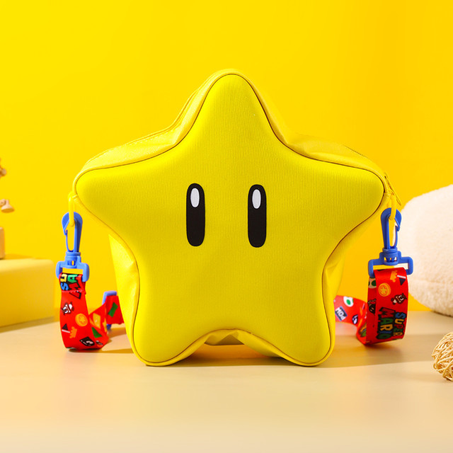 Bandai Super Mario Rucksack, Gelb, Big Eye Star, Mädchen Mode Tasche - Bild 1