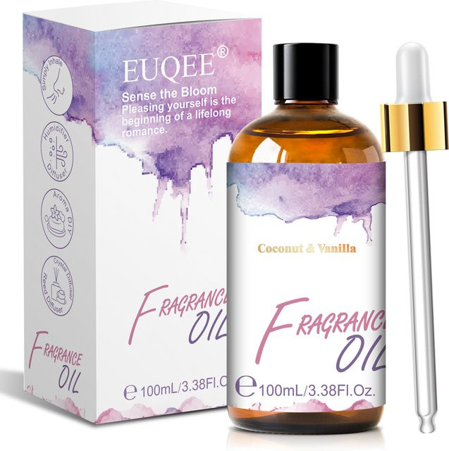 EUQEE Duftöl Kokosnuss und Vanille, 100 ml, Unisex - Bild 1