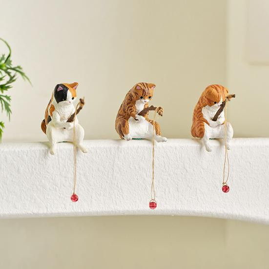 HOW-E Cartoon-Kätzchen-Angel Ornament aus Harz als Tischdekoration - Bild 2