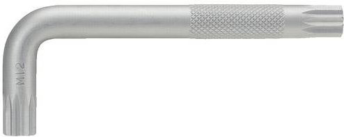 KS Tools XZN-Winkelstiftschlüssel kurz M18 in Silber aus Stahl - Bild 1