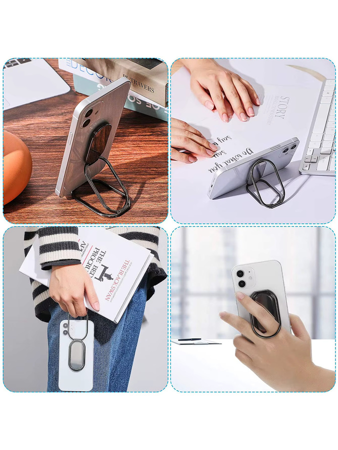 KEPHE Universal Desktop Handy Halter und Tablet Ständer in Silber, faltbar und verstellbar für iPhone und iPad - Bild 5