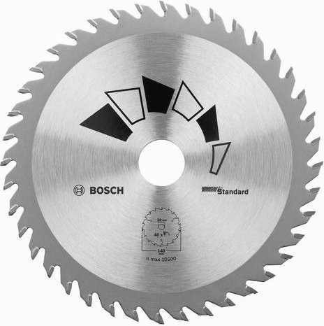 Bosch Hartmetall Kreissägeblatt mit 40 Zähnen, Durchmesser: 160 mm, Bohrung: 20 mm, Farbe: Silber - Bild 1