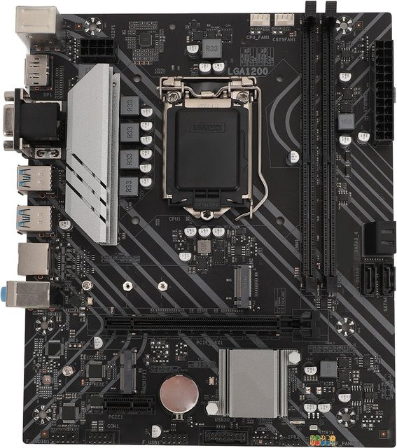 VBESTLIFE Z490 GAMING PLUS Gaming Motherboard für LGA 1200, Dual DDR4, M.2 NVMe Slot, 1000Mbps LAN, USB 3.2 Gen1, Schwarz - Bild 1