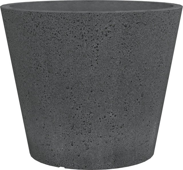 Scheurich Pflanzkübel C-Cone konisch in Schwarz-Grau, Durchmesser: 38,9 cm, Höhe: 33,2 cm - Bild 1