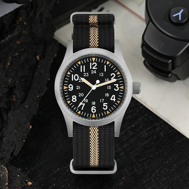 Militado Armbanduhr, Quarz, Edelstahl, 38 mm, Schwarz, Unisex - Bild 1