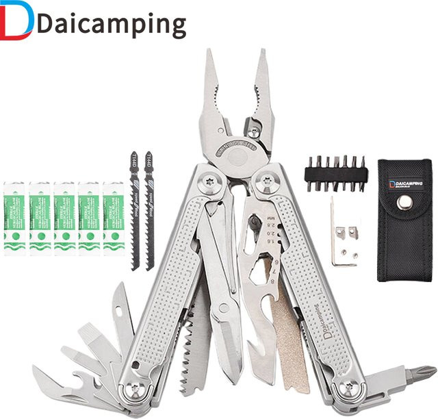 Daicamping Multifunktionales Multitool Set DL302 DL301 DL9 DL25 in Silber - Bild 1