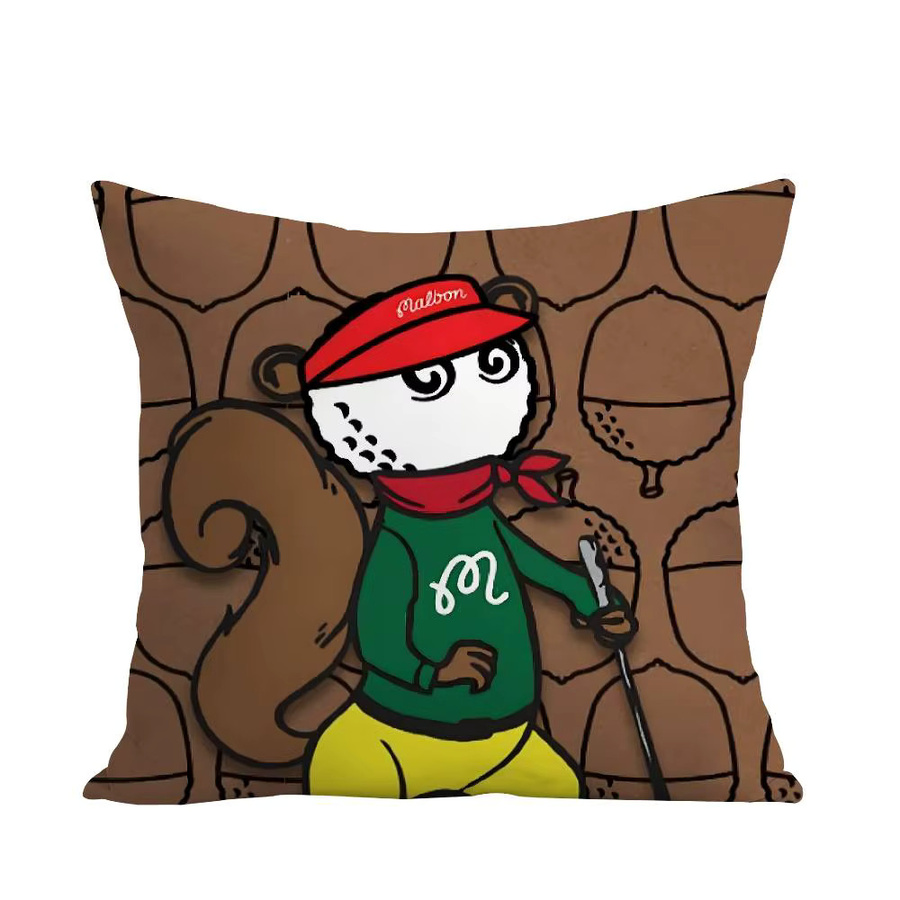 Freizeit M-Malbones Golf-Kissenbezug aus weichem Plüschstoff mit doppelseitigem Druck für dein Sofa oder als Dekokissen - Bild 7