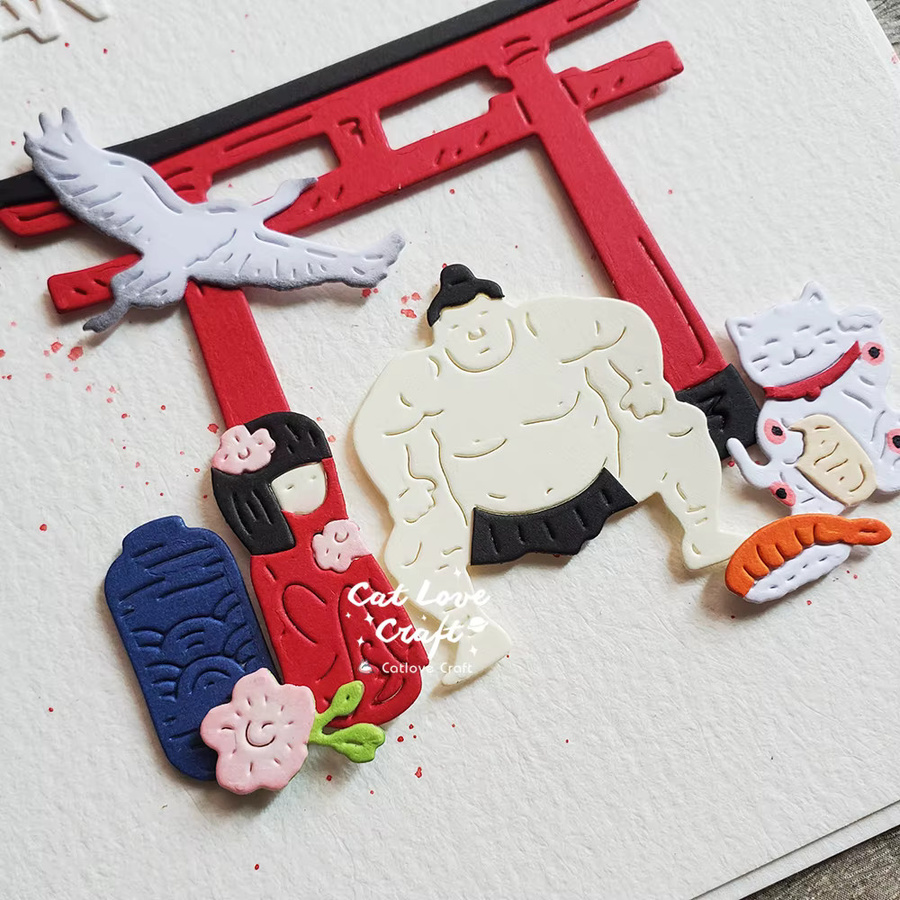 Catlove Japan Metall Schneidewerkzeug für Scrapbooking und DIY Bastelarbeiten - Bild 2