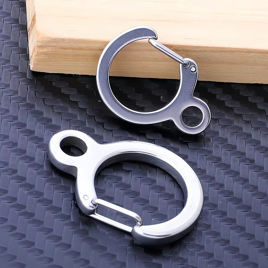 V-REX Schlüsselring Edelstahl, Karabiner, Anhänger - Bild 4