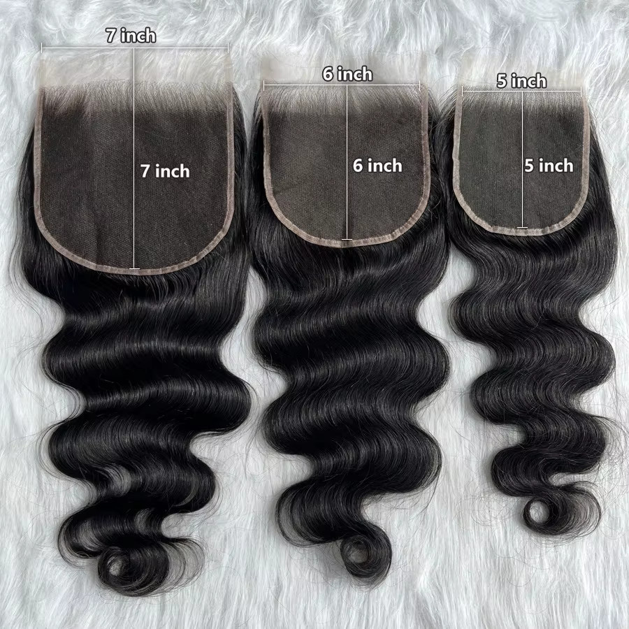 Eva Hair HD Lace Closure, Echthaar, Glatt & Body Wave - Bild 5