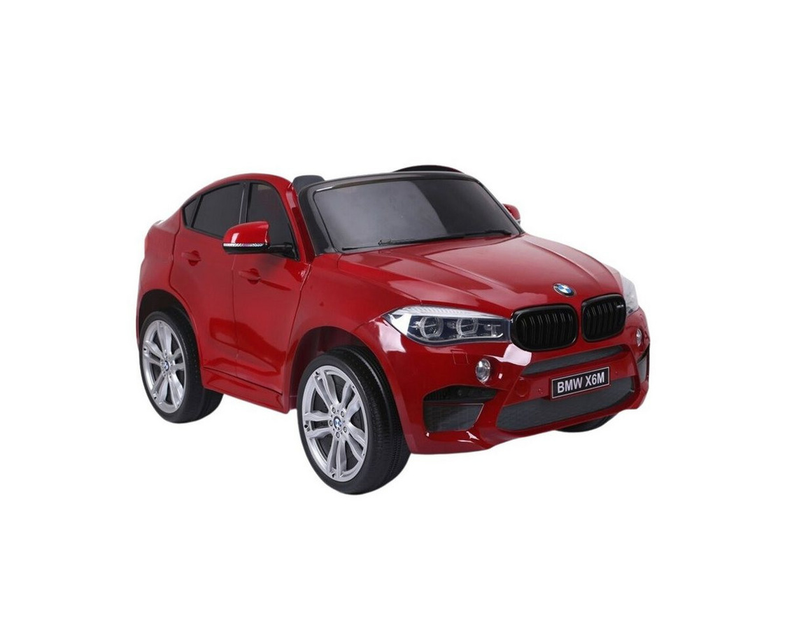 Wisam Elektroauto BMW X6, Kinderfahrzeug, Rot, mit Ledersitz - Bild 1