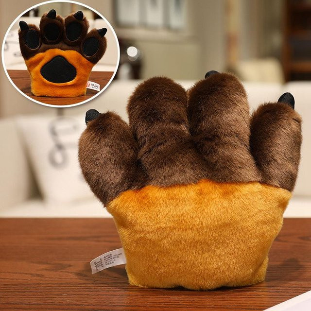 Binchi Fitness Tierkrallen Handschuhe Plüschtiere, 25cm, ab 14 Jahren - Bild 1