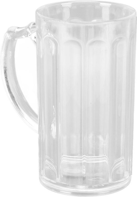 Bierkrug mfySpace aus Acryl in Weiß, 500 ml - Bild 1