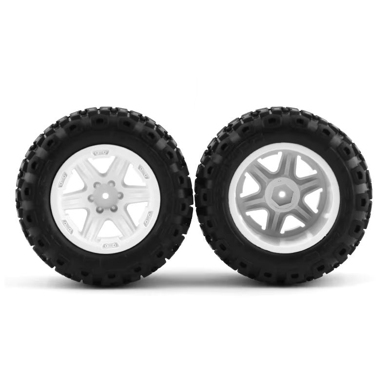 MJX Gummirad-Reifen 4-teiliges Set 104 mm Durchmesser 1/16 - Bild 3