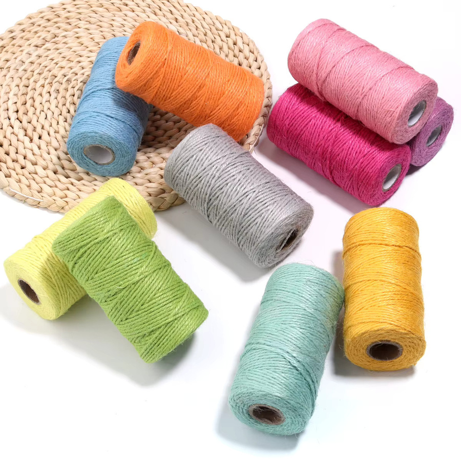 Geflochtene Juteschnur in Braun für DIY Dekoration, Hochzeit und Verpackung, 100 m Rolle - Bild 3