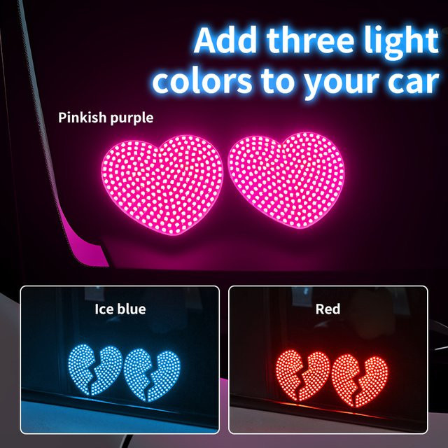 KEVANLY LED-Matrix-Panel Herzform Dekorationsleuchte in Schwarz mit RGB-Beleuchtung und USB-Anschluss - Bild 1