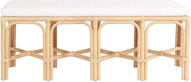 Vente-unique Sitzbank Lumanio aus Rattan in Beige, Breite: 120 cm - Bild 1