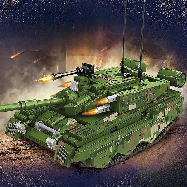 Linyi toy Panzer, Fahrzeuge, 652 Teile, ab 14 Jahre, grau - Bild 1