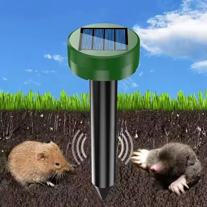 NOCCLILI Solarbetriebener Ultraschall-Tiervertreiber Wasserdichter Outdoor-Repeller für Nagetiere, Schlangen, Katzen, Hunde und Wölfe - Bild 2
