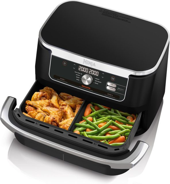 Ninja Foodi FlexDrawer AF500EU Doppel-Heißluftfritteuse mit Dual Zone, 10,4 l, Schwarz - Bild 1