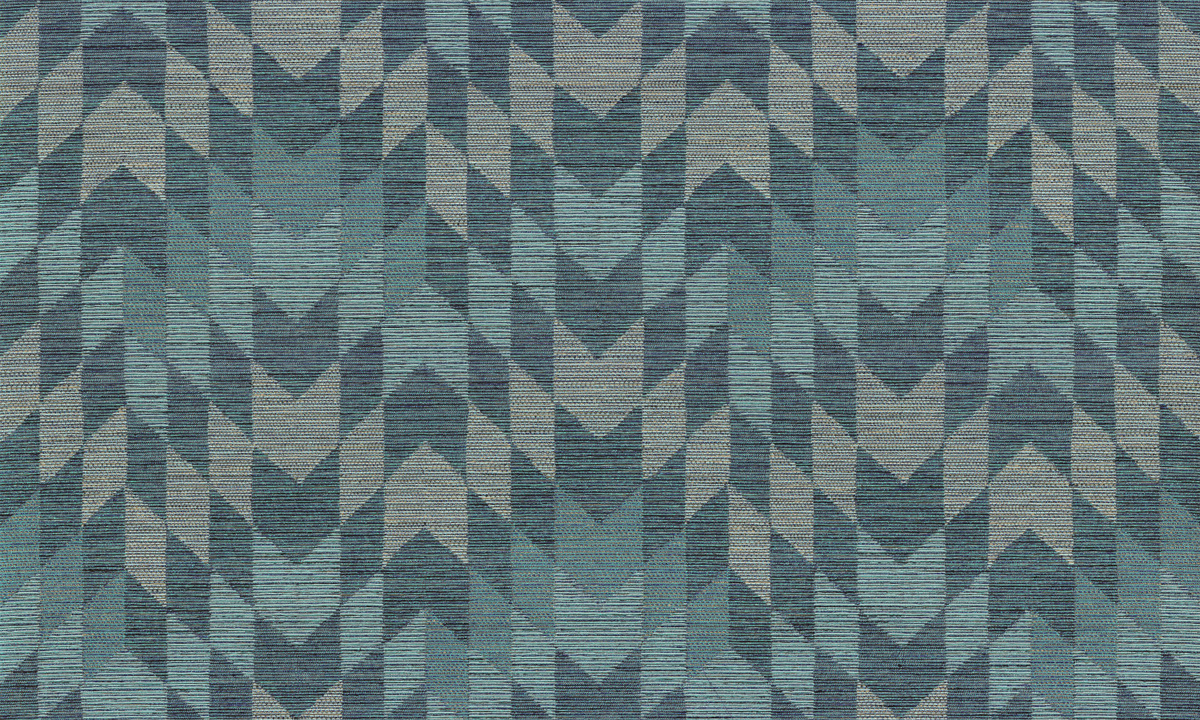 Arte Wallpaper Copán 50540 - Modernes geometrisches Design in Blau mit textilem Muster - Bild 1