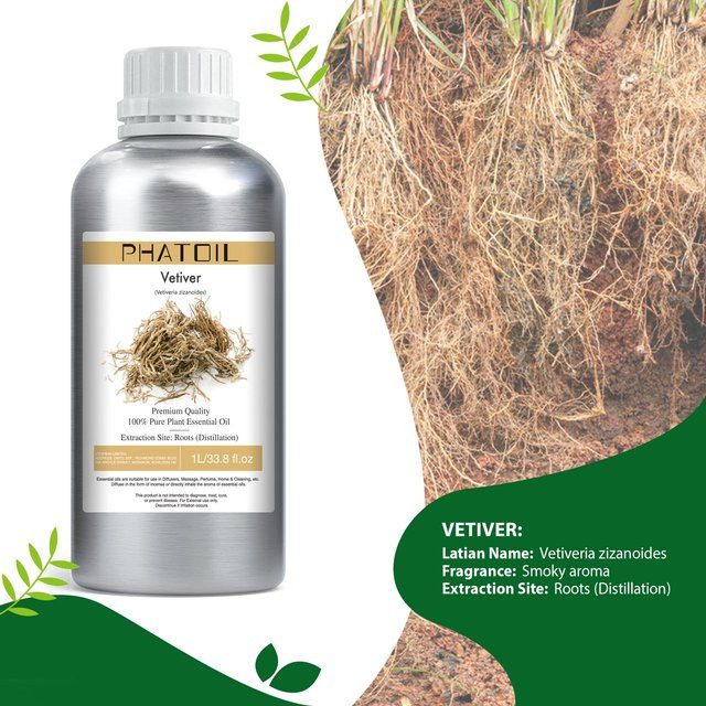 PHATOIL Ätherische Öle Vetiver, 1000 ml, Unisex - Bild 1
