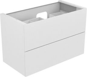 Keuco Waschtischunterschrank Edition 11 in Weiß Lack s-matt mit integrierter LED-Beleuchtung und Glaselementen, B/T/H: 105 x 70 x 53,5 cm - Bild 1