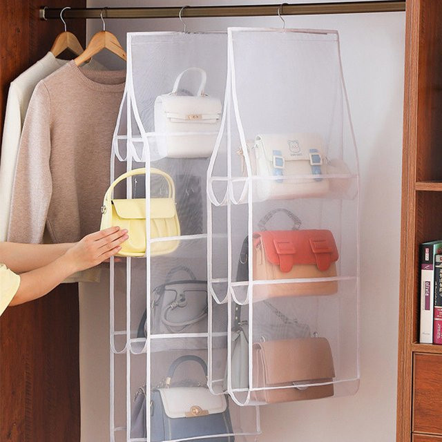 CANAMEK Transparente Hängende Aufbewahrungstasche für Kleiderschrank und Tür zur Organisation von Schuhen und Zubehör - Bild 1