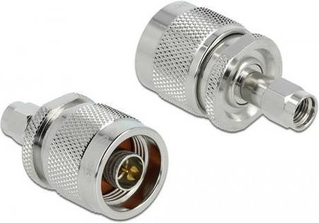 Delock N-Adapter N-Stecker auf RPSMA-Stecker in Silber - Bild 1