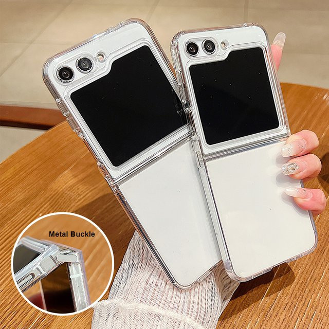Transparente TPU-Schutzhülle für Samsung Galaxy Z Flip 8, 7, 6, 5 5G - Bild 1