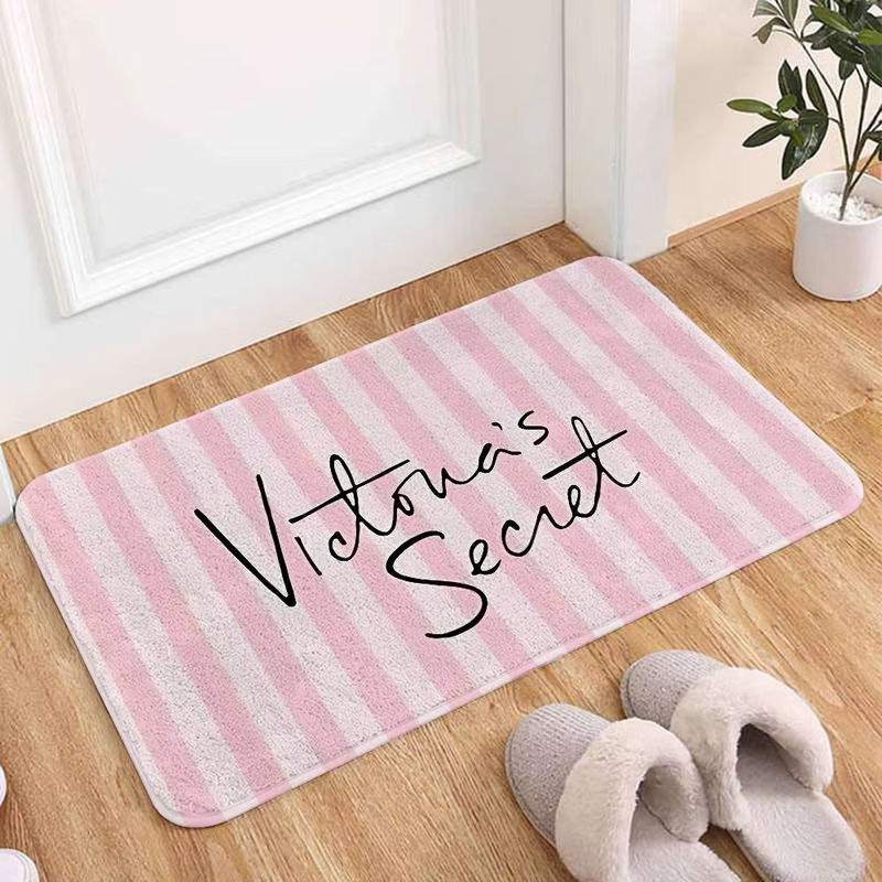 Beast Kingdom Fußmatte rosa gestreift rutschfest B/T: 60 x 40 cm - Bild 3