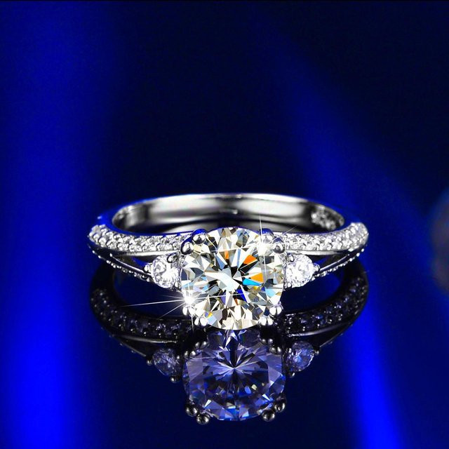 Diamantring Herz-und-Pfeile, Silber, Diamant, Zirkonia, Damen - Bild 1