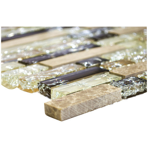 HuH Mosaik Mosaikfliese Ice Cube Wandbelag beige B/H: 30,5 x 29,8 cm - Bild 2