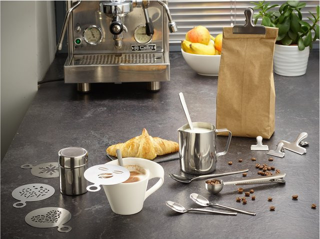 ECHTWERK Kaffeezubehör-Set 23-tlg in Silber mit 350 ml Füllmenge - Bild 2