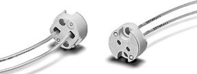 Houben Keramik-Lampenfassung G4/5,3/6,35 für Halogenlampen mit Stiftsockel - Bild 1