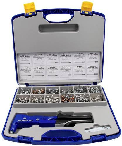 Gesipa Nietbox Blindnietzangen-Set in Blau aus Aluminium - Bild 1