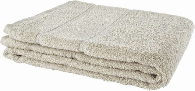 Modern Living Duschtuch Melanie aus Baumwolle in Grau oder Beige, B: 70 cm, L: 140 cm - Bild 1