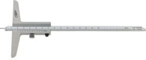 Helios Preisser Tiefenmessschieber mit Messstift aus Edelstahl in Silber, Messbereich 150 mm - Bild 1