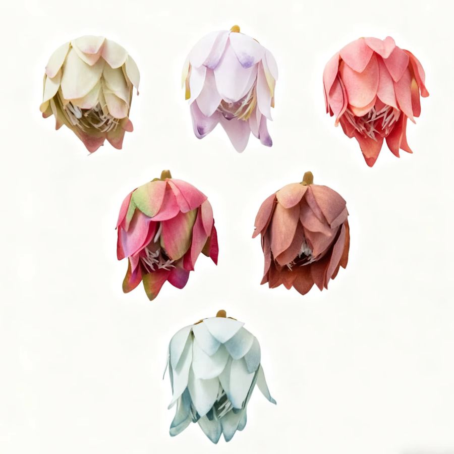 Yusheng Künstliche Ananas Blüten aus Seide in Multicolor für Tischdekoration, Hochzeiten und Wanddekoration - Bild 2