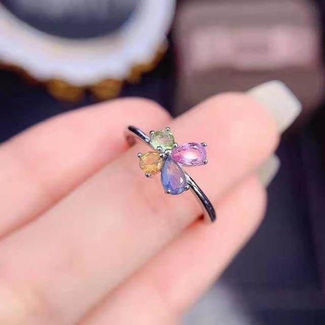 Inaly Shine Ring 925 Silber, Zirkonia, Damen, grau - Bild 1
