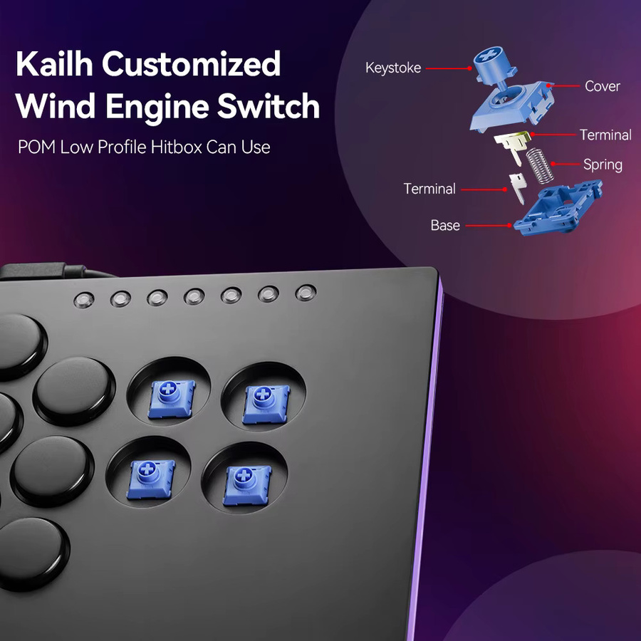 Haute42 Kailh Low-Profile Kristallschalter für Hitbox-Controller und mechanische Tastaturen - Bild 3