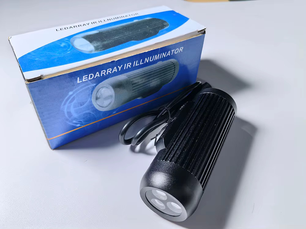 ACDML 3-teiliges IR-LED-Array für Überwachungskameras, 940 nm unsichtbare Nachtsicht-Beleuchtung, 6 W, Schwarz - Bild 3