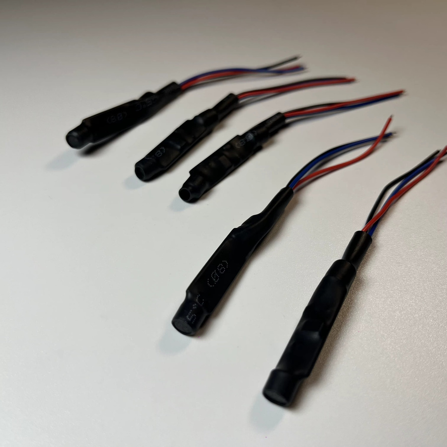 ACDML Mini-Audio-System Set mit 5 Tonaufnahmegeräten und DC-Stromkabeln in Schwarz für CCTV-Überwachungskameras - Bild 1