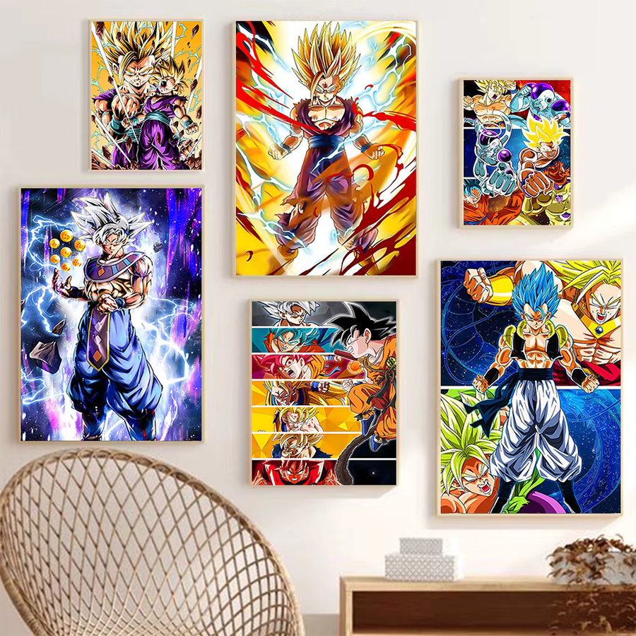 5D Diamant-Malerei Anime Super Saiyan Son-Goku von Bandai als DIY Mosaik-Stickerei in Multicolour für Erwachsene - Bild 2
