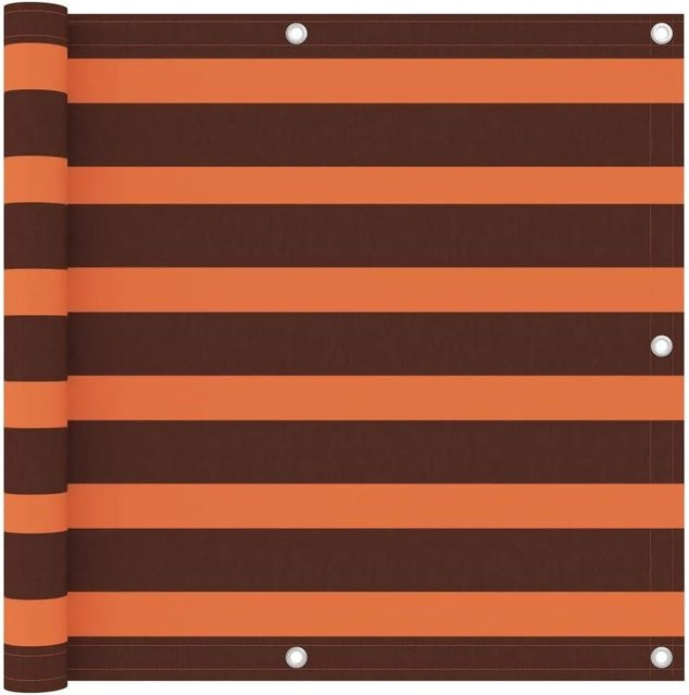 vidaXL Balkon-Sichtschutz aus Oxford-Gewebe mit PU-Beschichtung, Orange-braun, Breite: 90 cm, Höhe: 300 cm - Bild 1